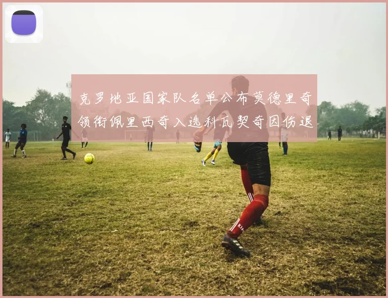 克罗地亚国家队名单公布莫德里奇领衔佩里西奇入选科瓦契奇因伤退赛